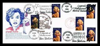 Dr Jim Stamps Us Marilyn Monroe Hollywood Legend Fdc Legal Size Cover