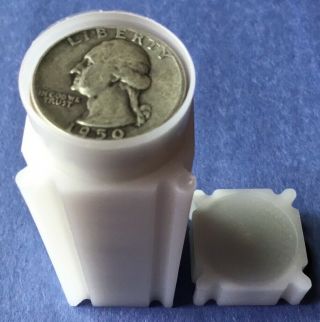 (44) 90 Silver Washington Quarters: $11.  00 Face Value - Shipped In Tube 3