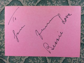 Bessie Love - The Broadway Melody - The Lost World - Isadora - Autographed 1975