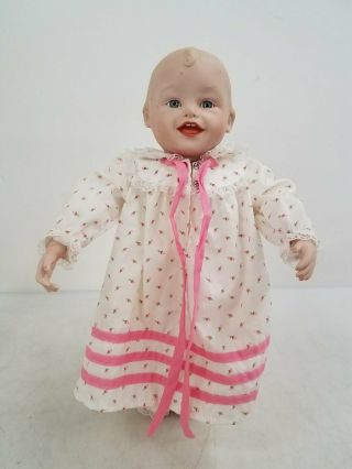 Vintage Yolanda Bello 7379a 1987 Edwin M.  Knowles 14 " Porcelain Baby Doll