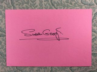 Susan George - Dirty Mary,  Crazy Larry - Straw Dogs - Autographed 1972