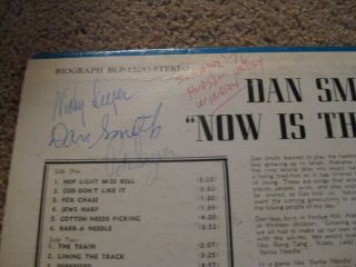 Dan Smith Now Is The Time Record Lp Blp 12053 Signed By Pete Seeger