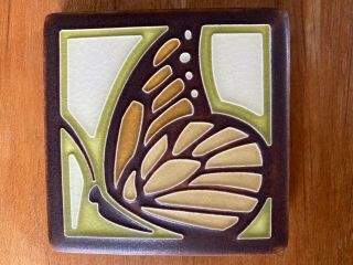 Motawi Tileworks Ann Arbor,  Mi Butterfly 4”x 4”