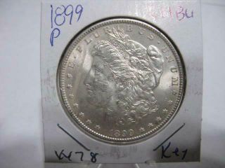 Very Rare 1899 P Morgan Dollar Ch Bu Estate Coin W78