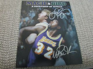 Magic Johnson & Larry Bird 8x10 Photo No