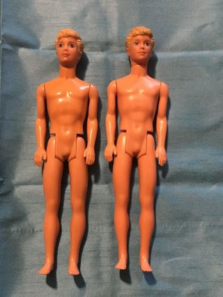 2 Vintage 1968 Barbie Ken Dolls  (made In China)
