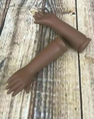 Set Of Vintage African American Girl Woman Doll Arms 3 3/4” Long Parts
