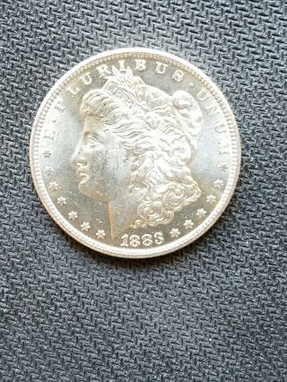 1883 Cc Morgan Silver Dollar Bu Dmpl Coin 81 Vam 4 - Doubled Date A Beauty Wow