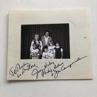 Signed Autographed Photo Joe Campanella And Family Guiding Light Mannix