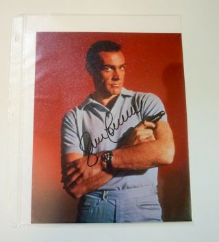 James Bond 007 Sean Connery Dr No 1962 Signed Autographed Photo 8 X 10