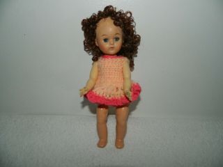 Vintage 8 " Ginny Muffy Unmarked Clone Straight Leg Walker Doll