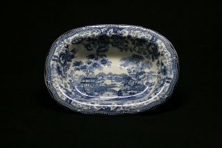 Royal Staffordshire Tonquin Blue Set Of 2 Open Vegetable Bowls 9 1/4 "