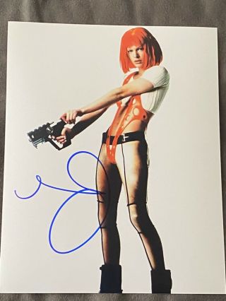 Milla Jovovich Fifth Element Resident Evil Actress Signed 8x10 Photo With