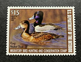 Wtdstamps - Rw74 2007 - Us Federal Duck Stamp - Og Nh