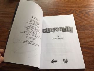 Clerks 2 Screenplay Book Signed By Kevin Smith 3