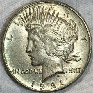 1921 Peace Dollar Silver High Relief Extremely Rare And Collectible Coin