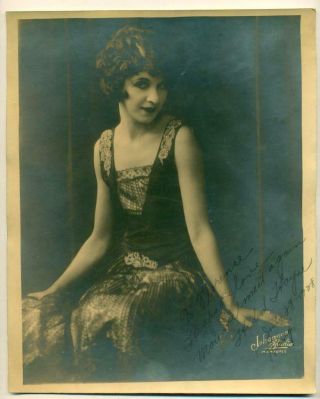 1928 Vintage Autograph Signed Publicity Photo Of Helen Hayne Milwaukee Actress