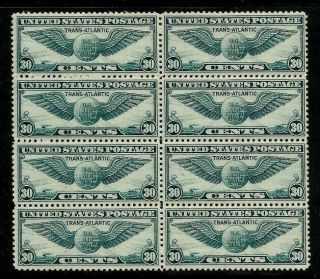 Us Sc C24 Block Of 8 Never Hinged Stamps With Gum