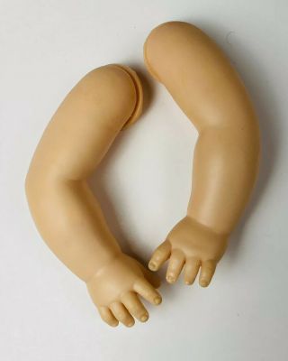 Vintage Vinyl Doll Arms Hands 6 1/4” Parts Restore For 16” - 18” Baby Dolls