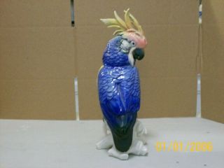 Karl Ens porcelain cockatoo bird figurine. 2