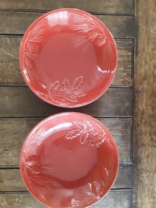 Lenox Rustic Berry Soup/cereal Bowl Set Of 2 9.  25 " Made In Portugal Perfect