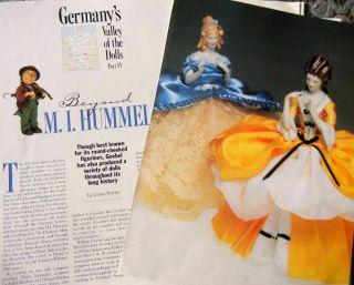 6p History Article - Antique German Porcelain Goebel Half Dolls & Others