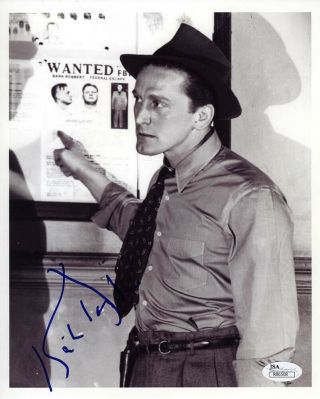 Kirk Douglas Vintage Signed Autographed 8x10 Photo Jsa