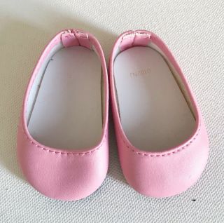 American Girl Caroline Meet Outfit Pink Slippers Flats Shoes