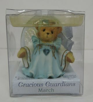 CHERISHED TEDDIES GRACIOUS GUARDIANS MARCH BIRTHSTONE FIGURINE 114481 3