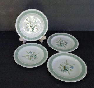 Set Of 4 " Clovelly " Woods Ware,  Wood And Sons 4 Ten Inch Dinner Plates