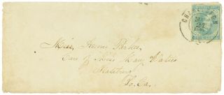 Csa 5¢ Light Blue 6 On May 1862 Charleston Sc Front To Stateburg Sc,  Cat $150