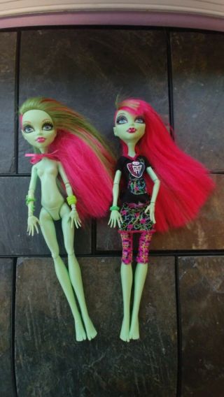 2 Venus Monster High Dolls For Custom Or Ooak