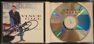 Vince Gill Signed When Love Finds You Cd Cover W/ Cd Autographed Nashville Proof