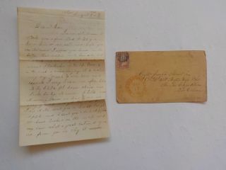 Civil War Letter 1862 47th Massachusetts Banks Expedition Orleans Louisiana