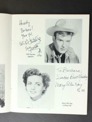 1993 Western Movie Star Program Loaded With Eight Autographs