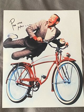 Pee Wee Herman Paul Reubens Signed 8x10 Photo With