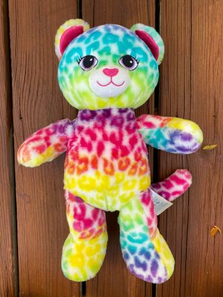 Build A Bear Rainbow Leopard Plush Stuffed Animal Cat 17 "