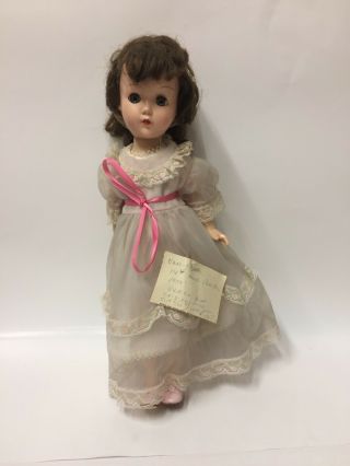 1950s Arranbee R&b 14” Nancy Lee Hard Plastic Walker Doll