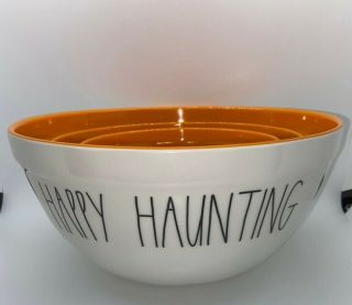 Rae Dunn Halloween Melamine Mixing Bowl Set (3) Happy Haunting/boo/spooky Orange