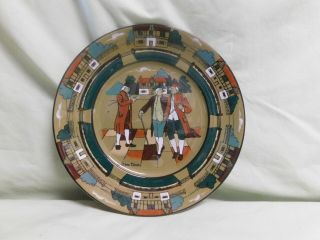 Buffalo Pottery Deldare Ware 9 1/4 " Plate Ye Olden Times