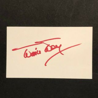 Doris Day Hand Signed Autographed 3x5 Index Card Legendary Actress