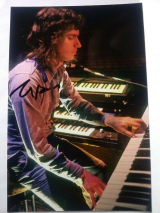 Tony Banks Authentic Hand Signed 4x6 Photo With Phil Collins - Genesis