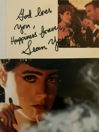 Sean Young Signed Autographed Photo.  Blade Runner.  Dune.  Stripes.  Ace Ventura.