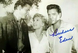 Barbara Eden Signed Autographed Photo.  I Dream Of Jeannie.  Elvis.  Flaming Star