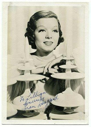 Frances Langford Actress Vintage Signed Photograph