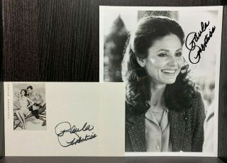 Paula Prentiss Autograph 8x10 Bw Signed Photo & Card Actress The Stepford Wives