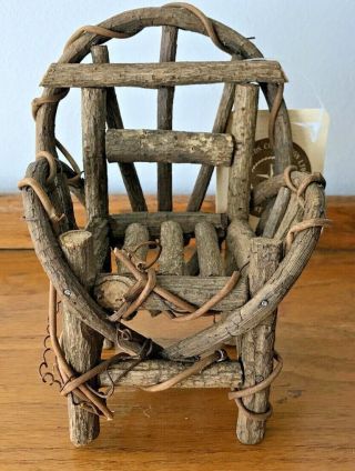 Boyds Bears Willow Wood Chair Doll/bear Furniture With Tags