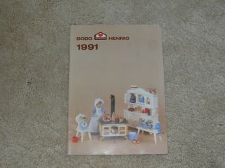 Bodo Hennig Catalogs 1991 And 1988: Dollhouse Miniatures & Miniature Accessories