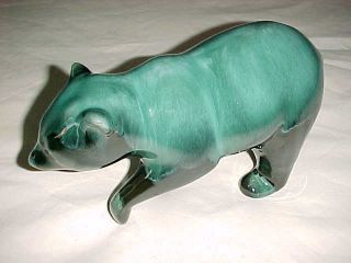 11 " Signed Blue Mountain Canadian Art Pottery Figural - Sculpture Walking Bear Wow