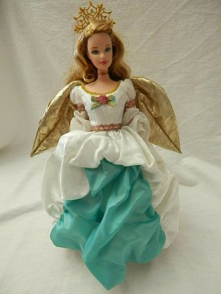 Vintage 1991 Mattel Angel Of Joy Holiday Collector Edition With Stand Pre - Owned